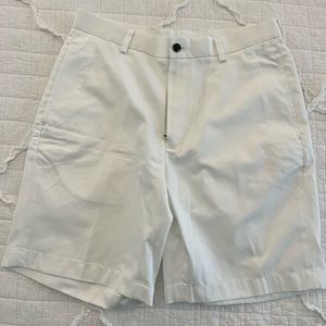 W32 White Brooks Brothers chino style shorts
